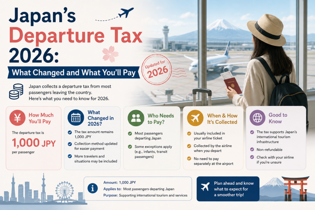 Japan’s Departure Tax 2026: What Changed and What You’ll Pay
